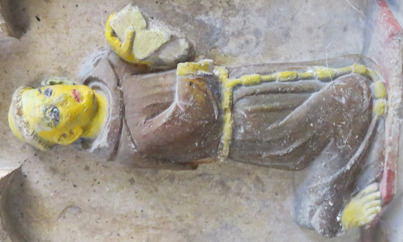 Wales St Athan - St Athan Roger Berkerolles 1351 and Katherine de Turberville